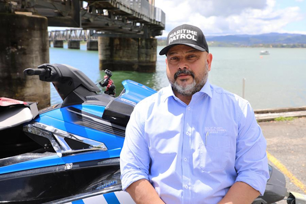 Bay of Plenty Harbourmaster Jon Jon Peters.