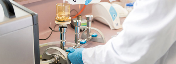 Person in a science lab