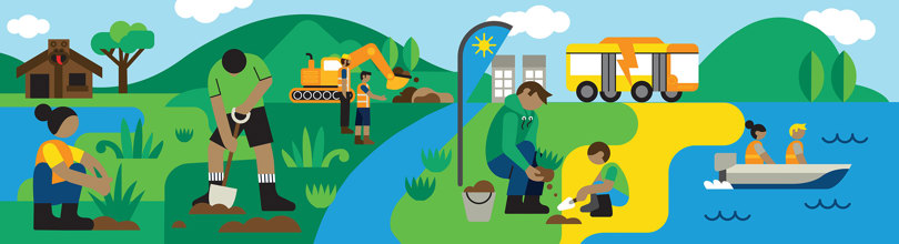 illustration showing the work the regional council does