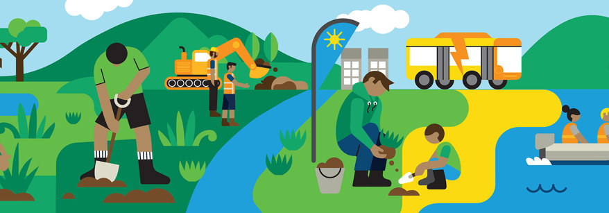 illustration showing the work the regional council does