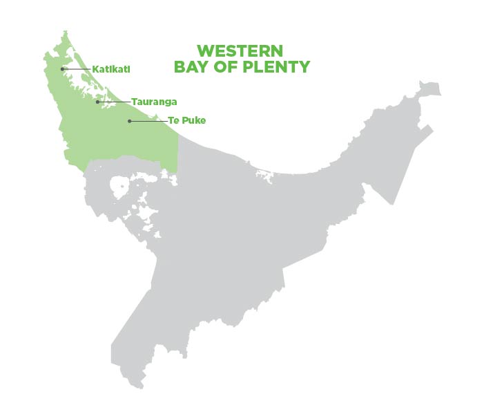 Western Bay of Plenty Catchments From Waihī Beach to Pukehina and across to the Kaimai Mamaku Conservation Forest, the Western Bay of Plenty has faced the mo...