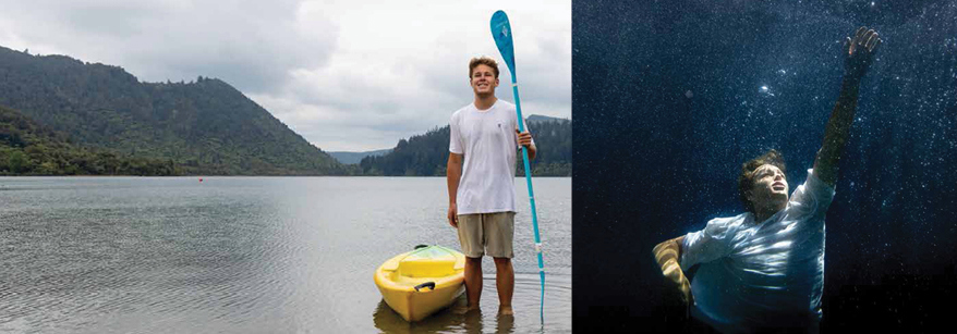 family with lifejackets