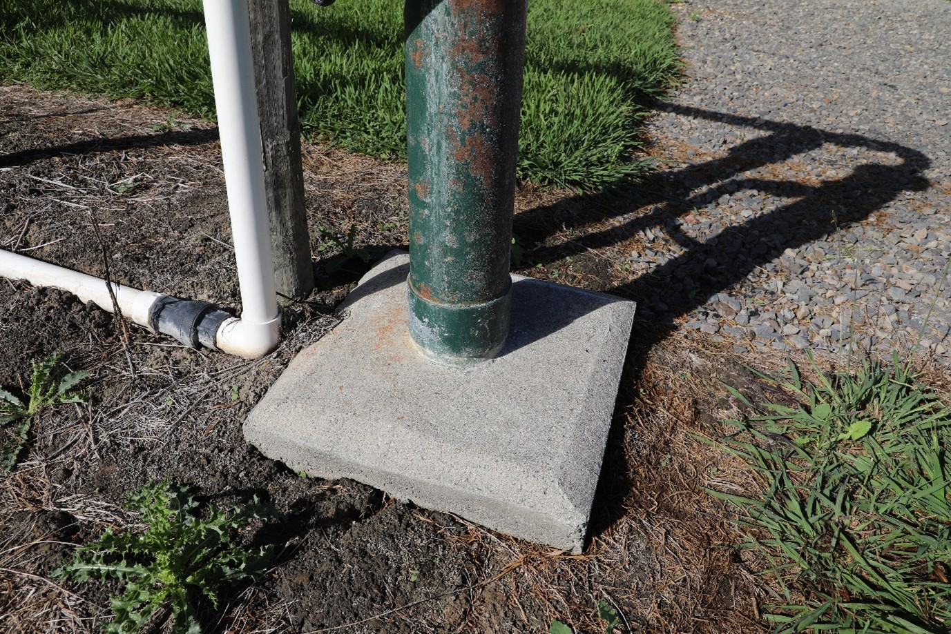 concrete apron
