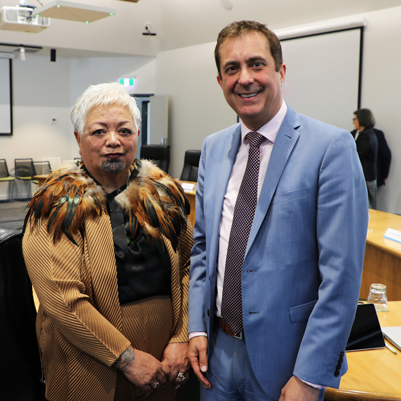 Chair Matemoana McDonald and Deputy Chair Glenn Dougal
